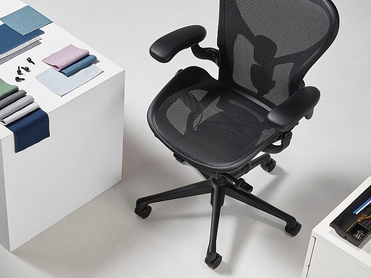 Ocean bound plastic herman miller aeron chair